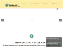 Tablet Screenshot of belleverte.fr